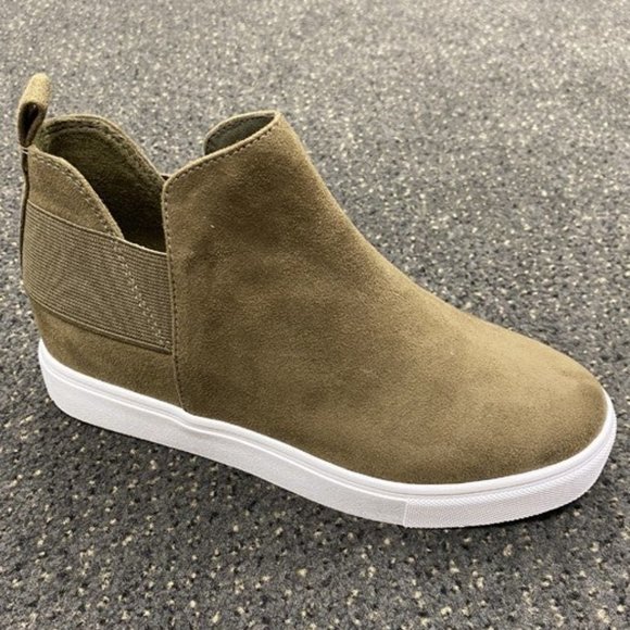 Olive Ankle Boots - Picture 2 of 2